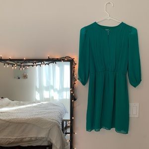 Green above the knee dress
